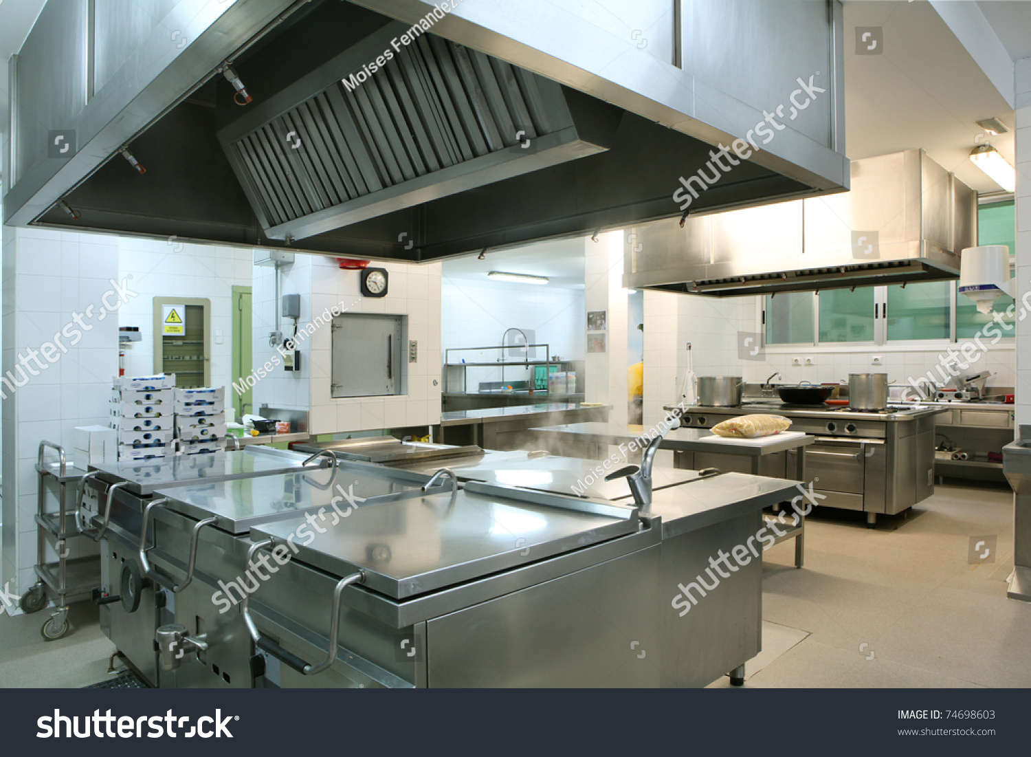 Professional Kitchen Stock Photo 74698603 : Shutterstock