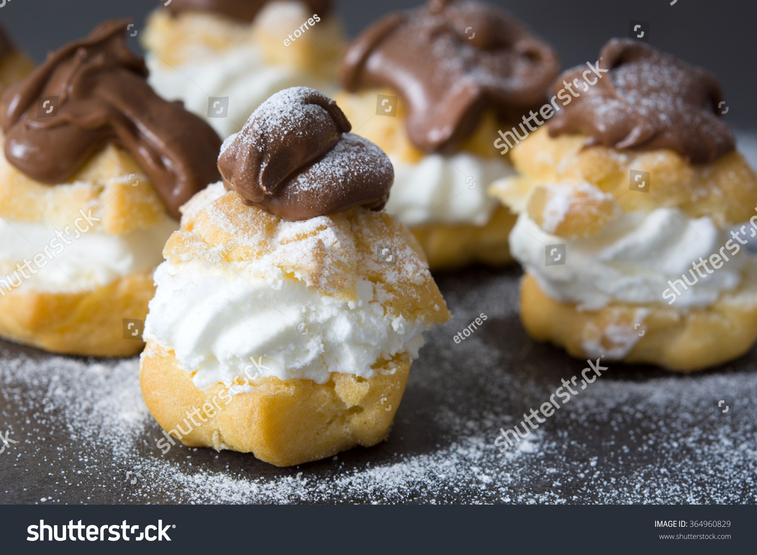 Profiteroles Stock Photo 364960829 : Shutterstock