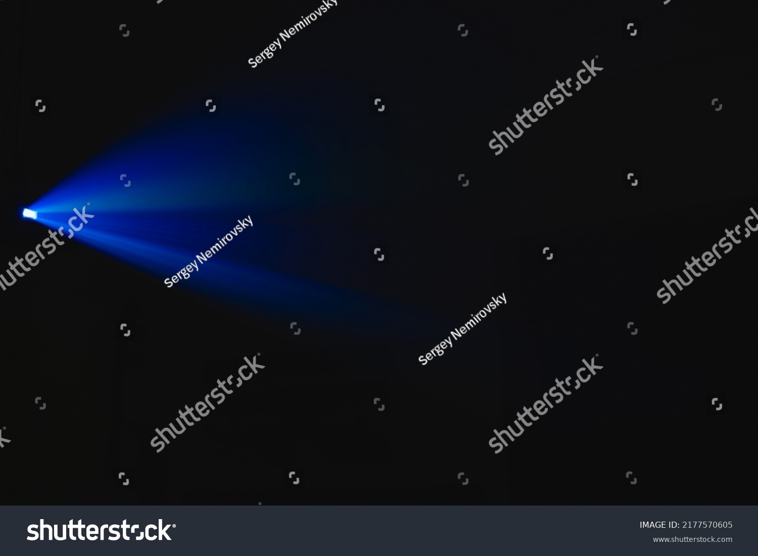 Projector Spotlight Blue Color Smoke Texture Stock Photo 2177570605 ...