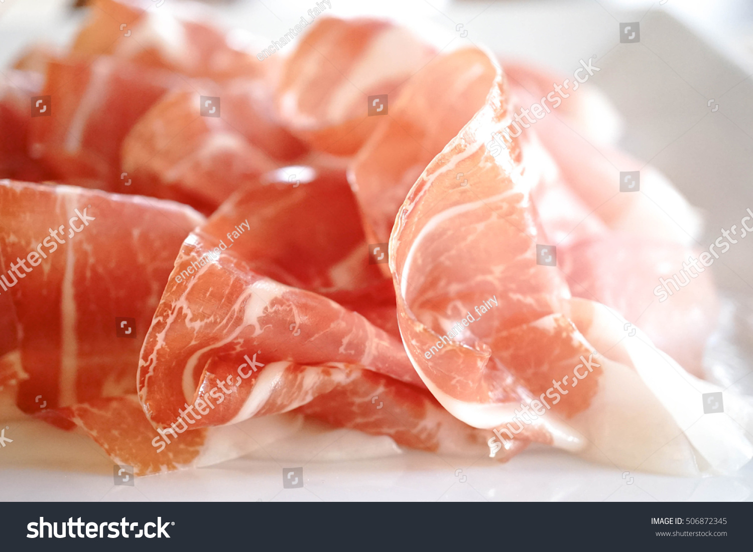 Prosciutto Di Parma Parma Ham Window Stock Photo Edit Now