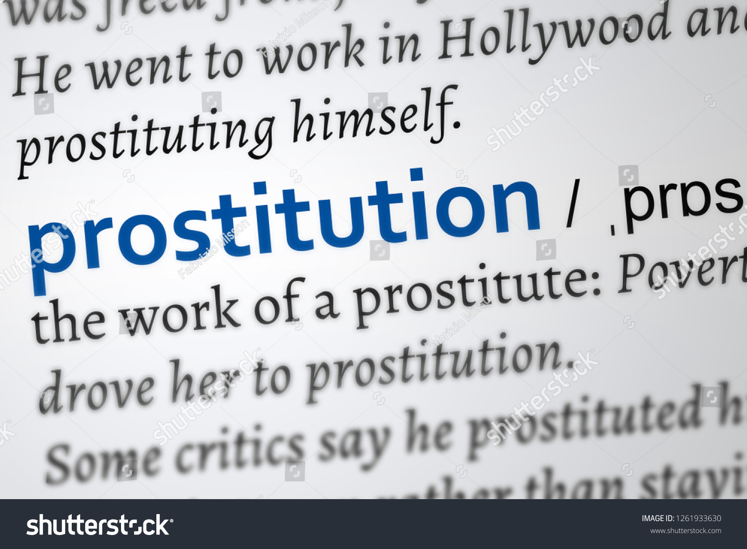 define prostitute