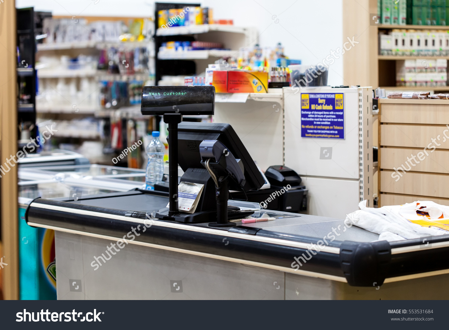 Protaras Cyprus Supermarket Bestbuy 14102016 Empty Stock Photo