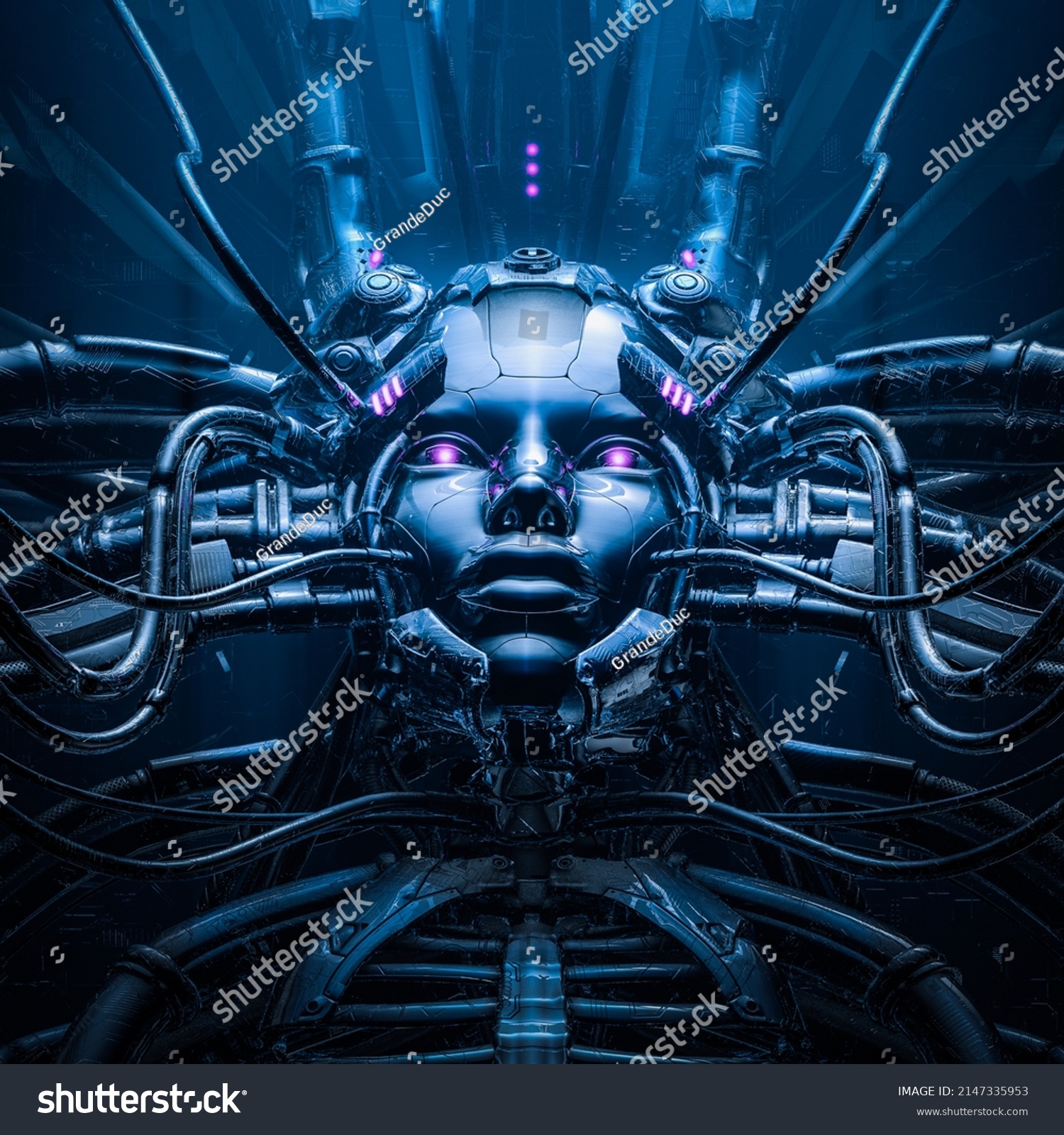 Prototype Mother 3d Illustration Metallic Science Stock Illustration 2147335953 Shutterstock 