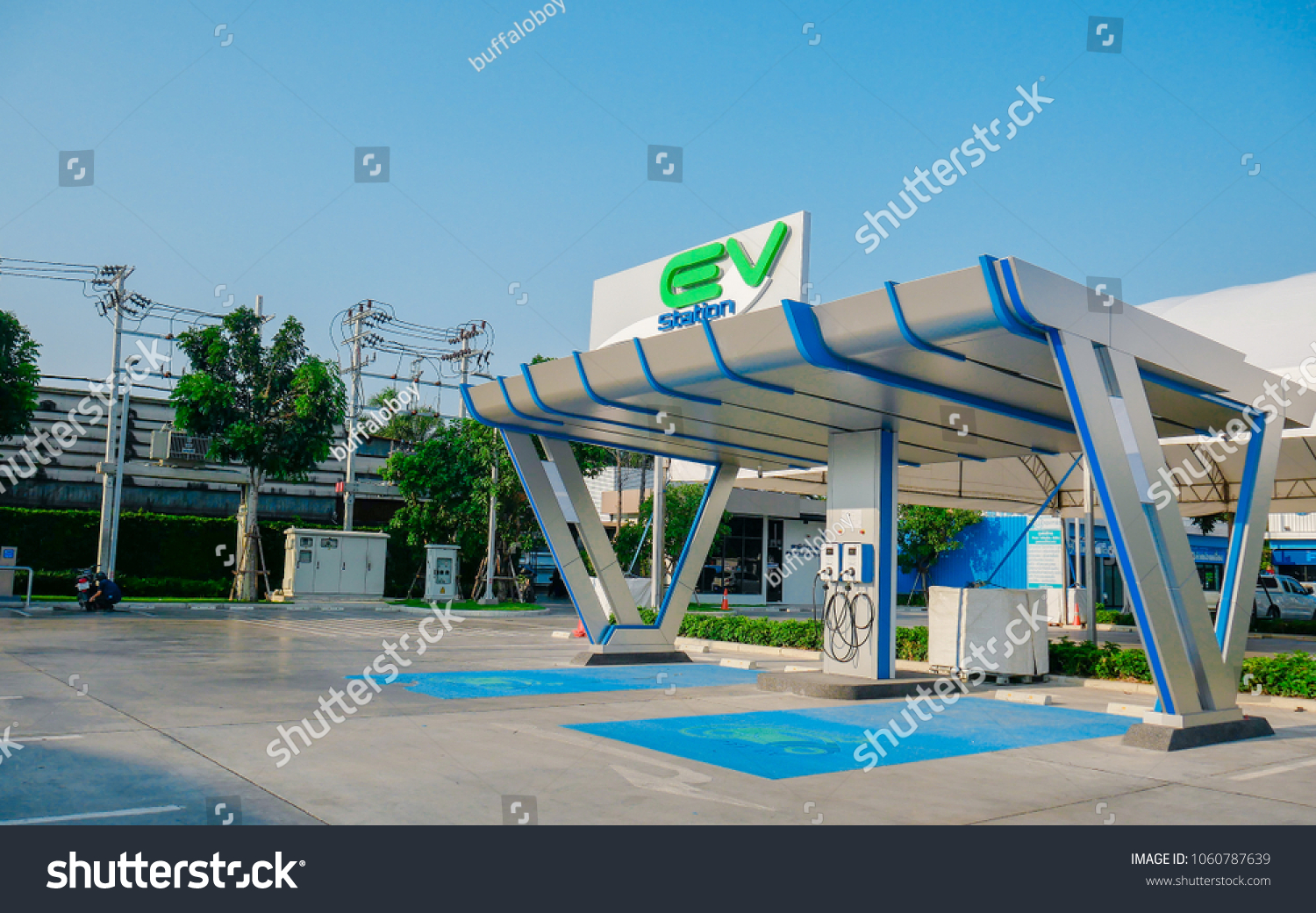 Ptt Have Electric Vehicle Charging Station Foto de stock (editar ahora