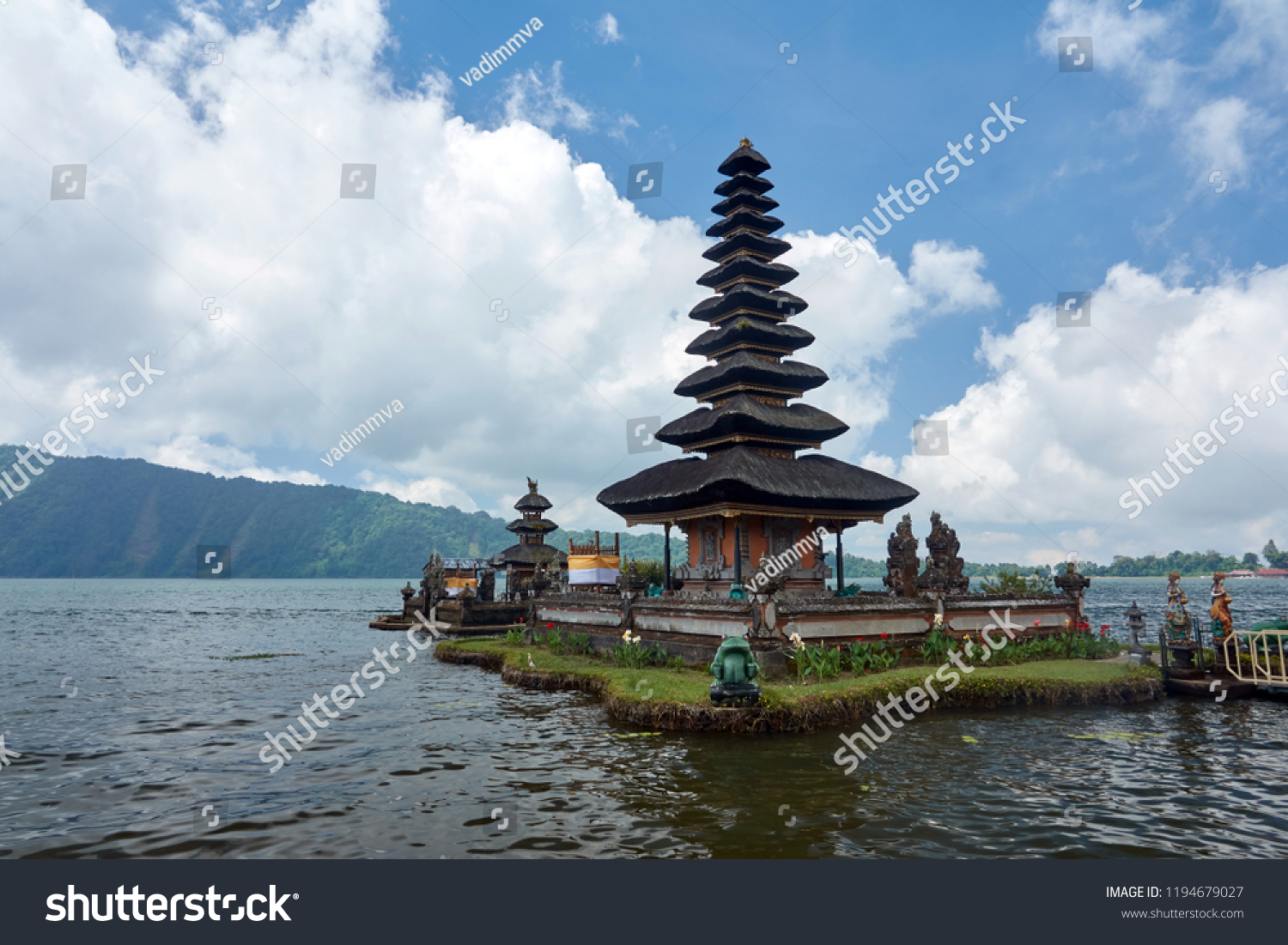 Pura Ulun Danu Temple On Lake Stock Photo Edit Now 1194679027