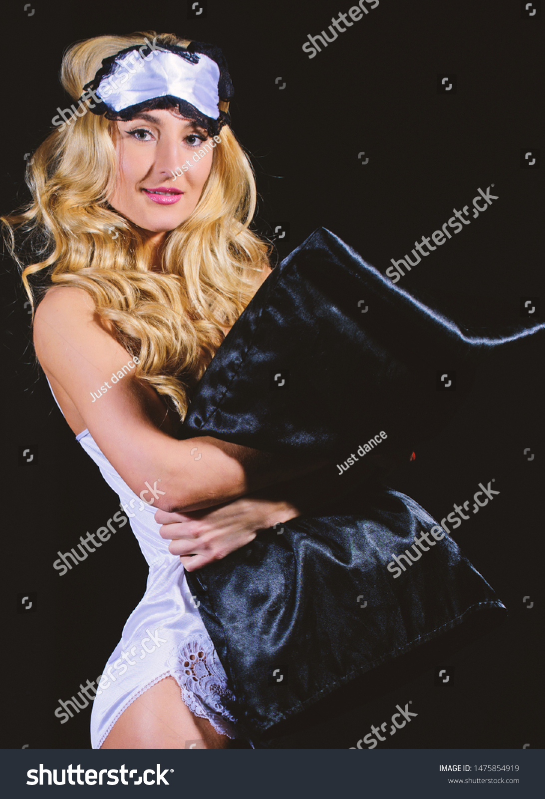 Pure Beauty Blond Curly Hair Pinup Stock Photo Edit Now 1475854919