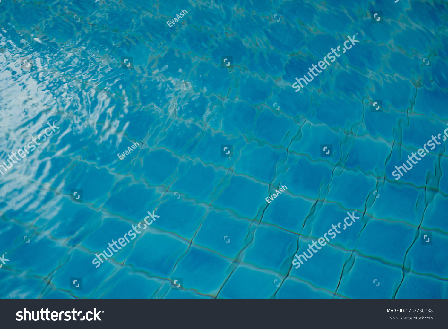 Pure Blue Water Pool Water Caustic Stock Photo 1752230738 | Shutterstock