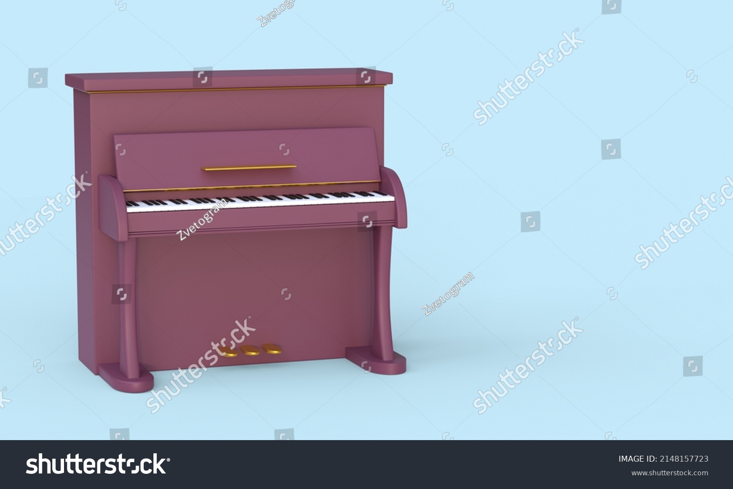 Purple Classic Upright Piano Minimal Idea Stock Illustration 2148157723 ...