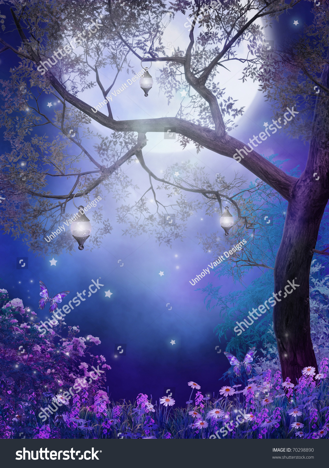 Worksheet Fairy Tree purple meadow fairy tree stock illustration 70298890 shutterstock with a tree