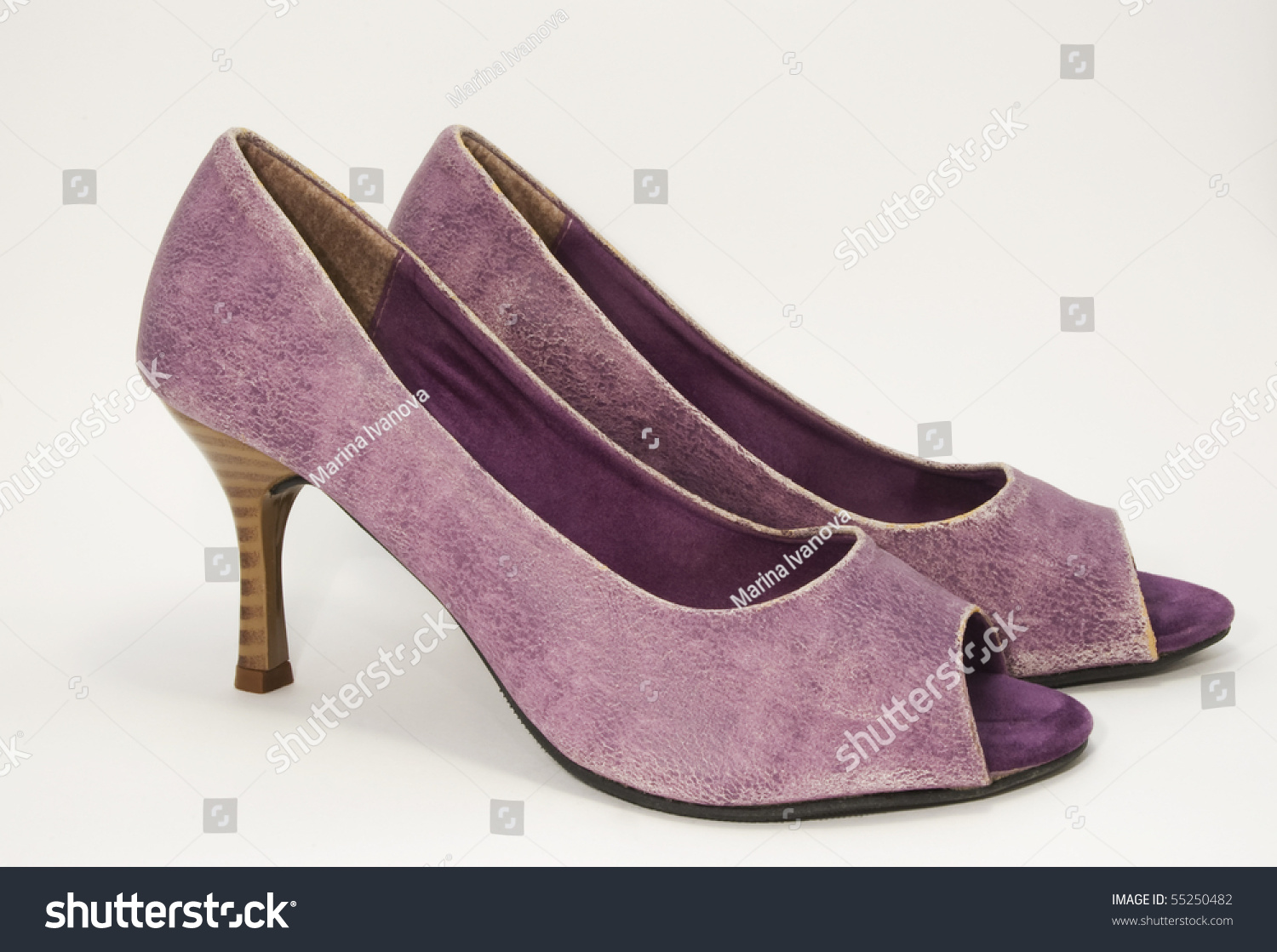 purple vintage shoes