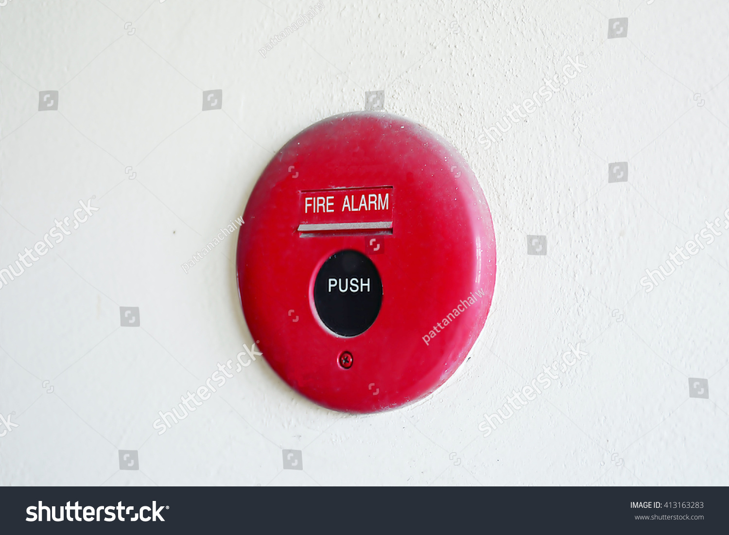 Push Button Switch Fire Alarm On Stock Photo (Edit Now) 413163283