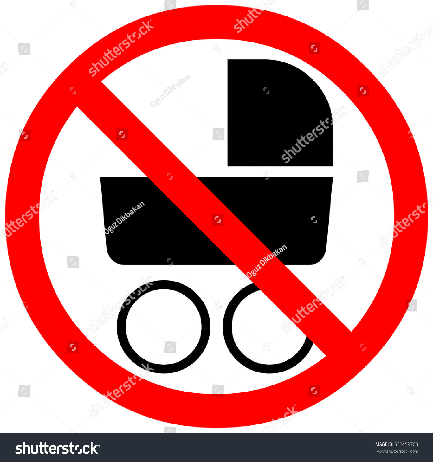 2 X NO PRAMS OR PUSHCHAIRS STICKERS SIGNS 
