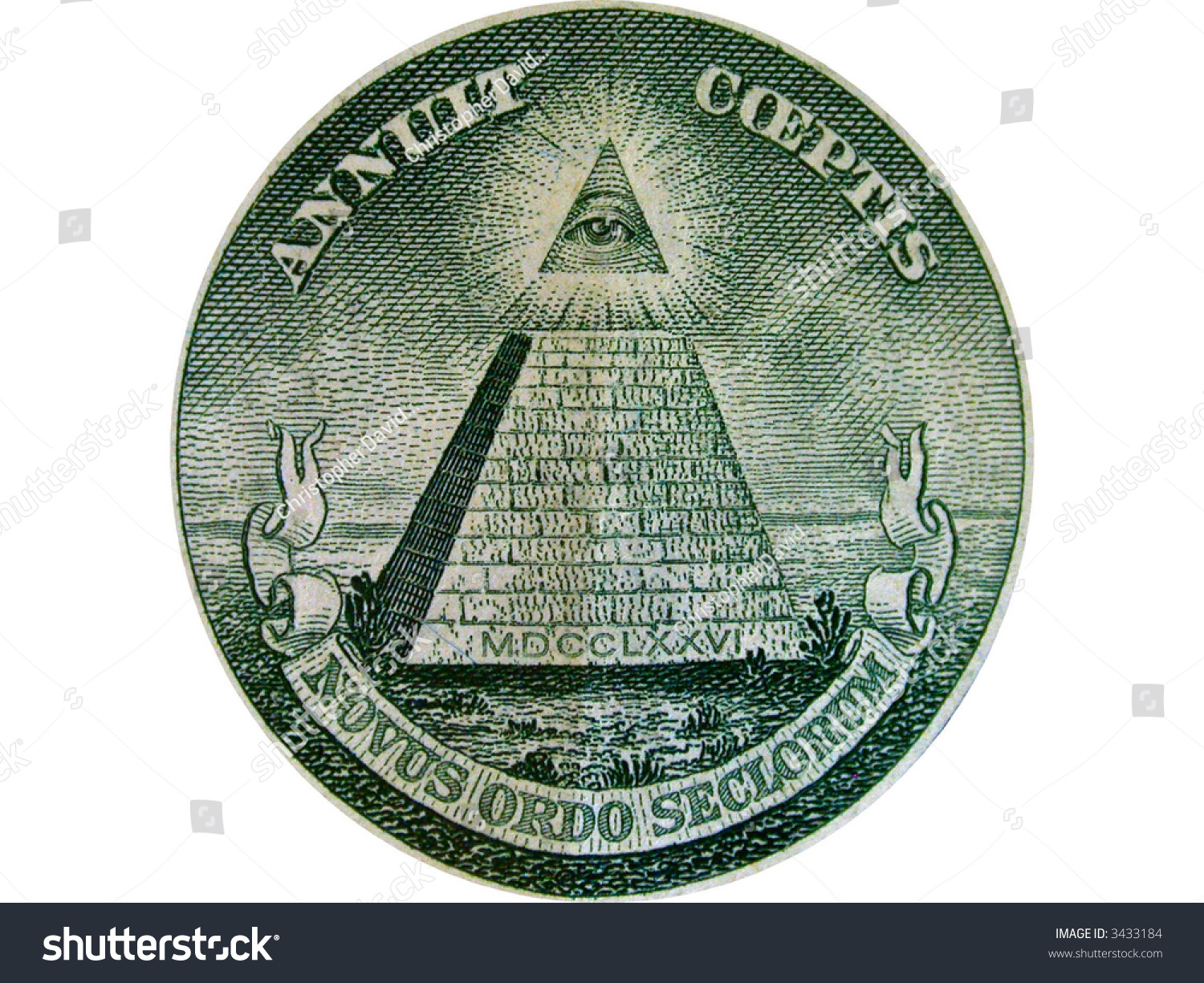 Pyramid On One Dollar Bill Stock Photo 3433184 - Shutterstock