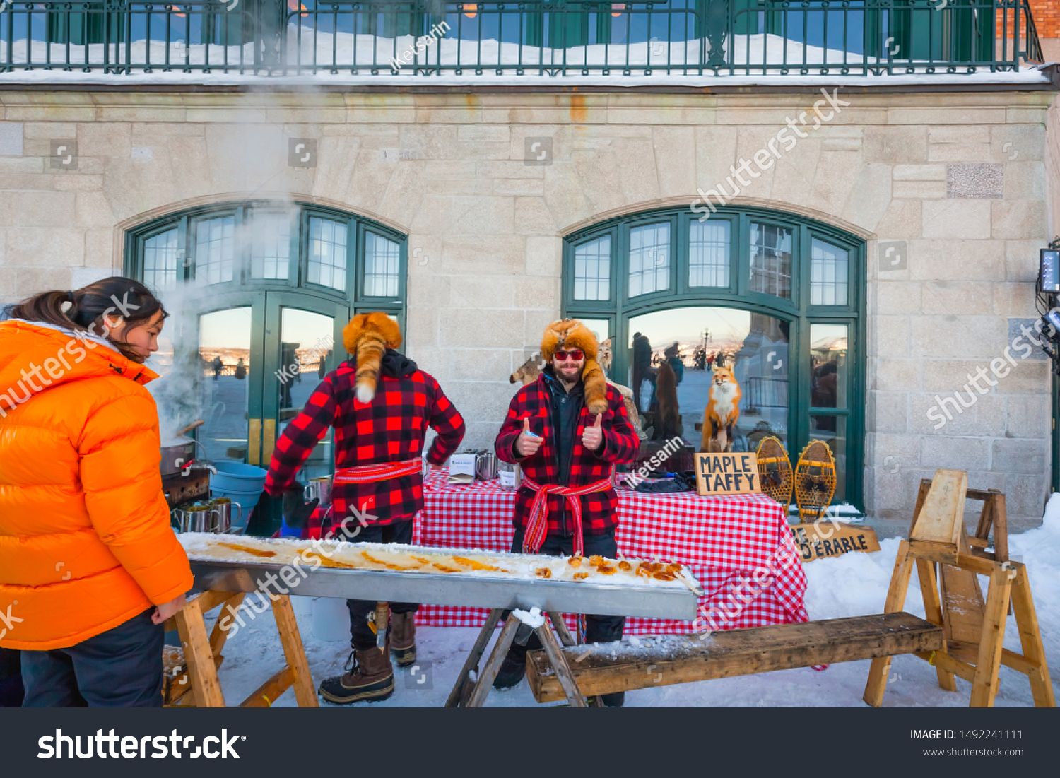 Quebec Canada February Maple Syrup Makers Stock Photo Edit Now