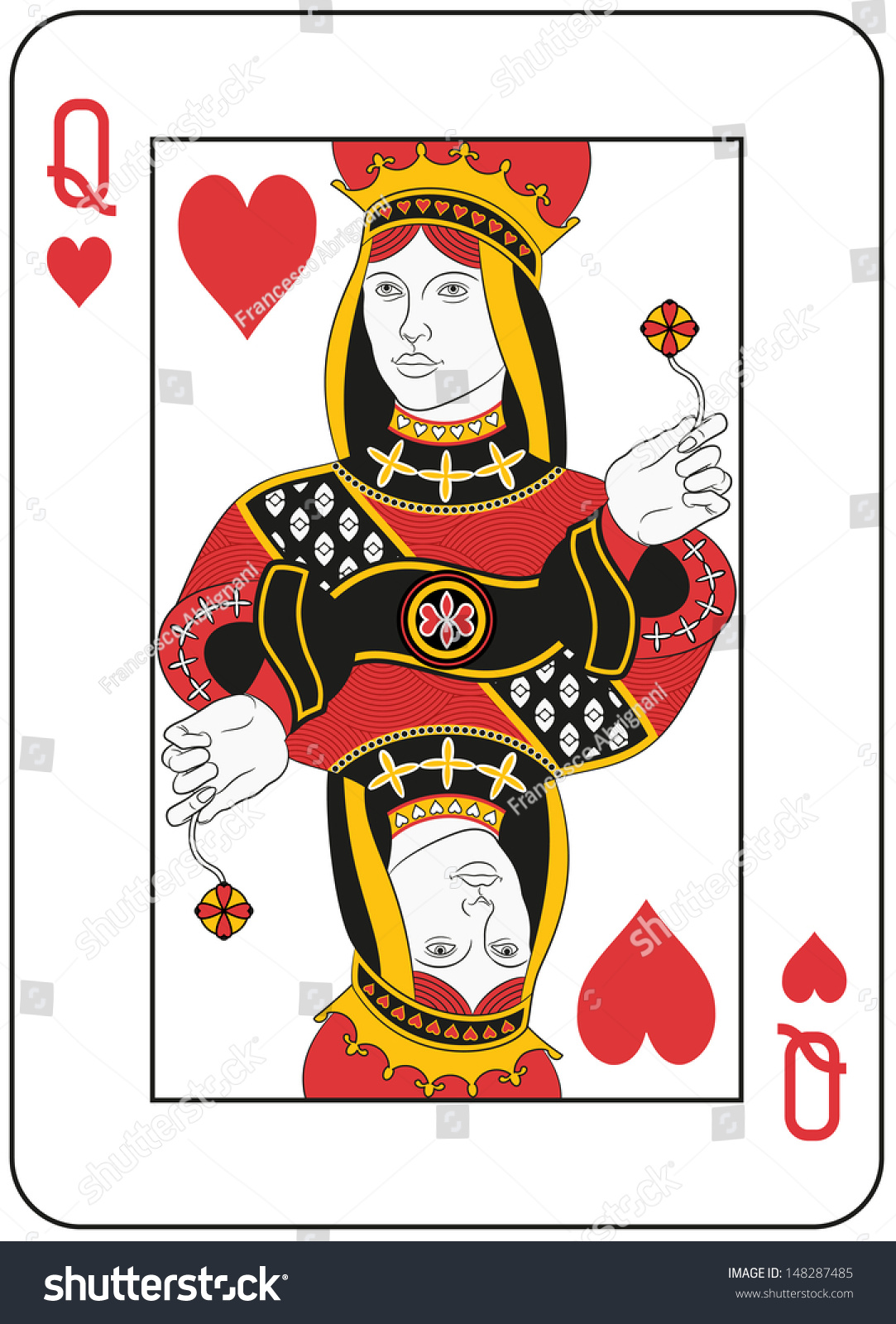 Queen Of Hearts. Original Design Stock Photo 148287485 : Shutterstock