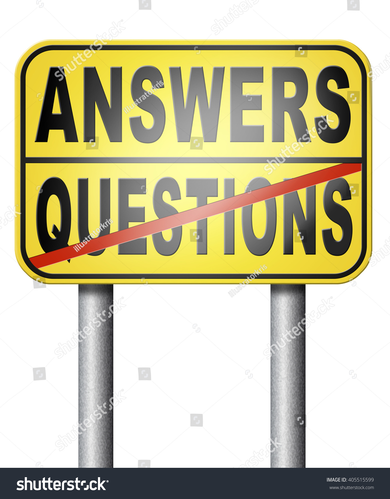 Question Answer Ask Right Questions Get Stock Illustration 405515599