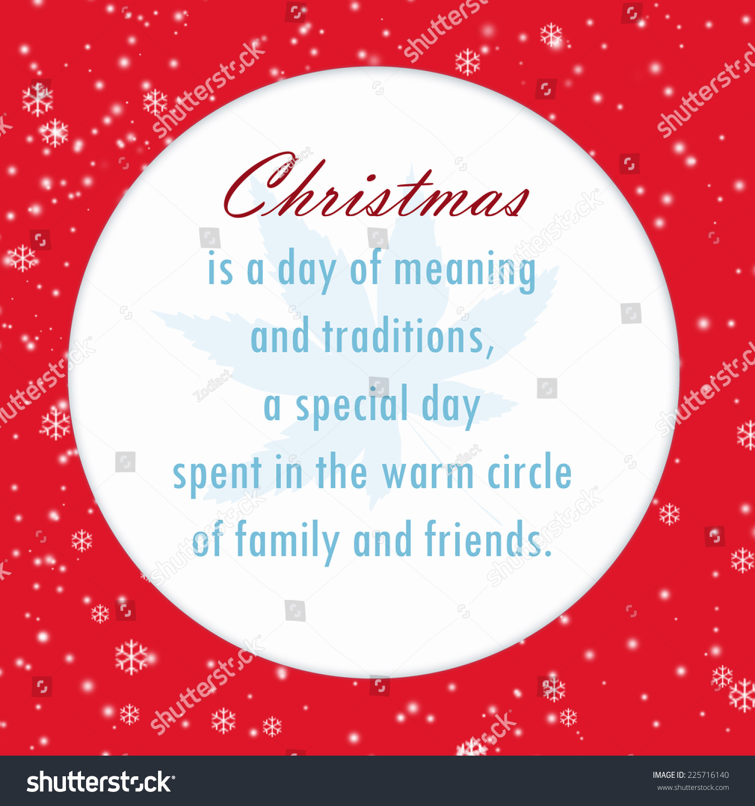 Download Quotes About Christmas On Christmas Background Stock Illustration 225716140 PSD Mockup Templates