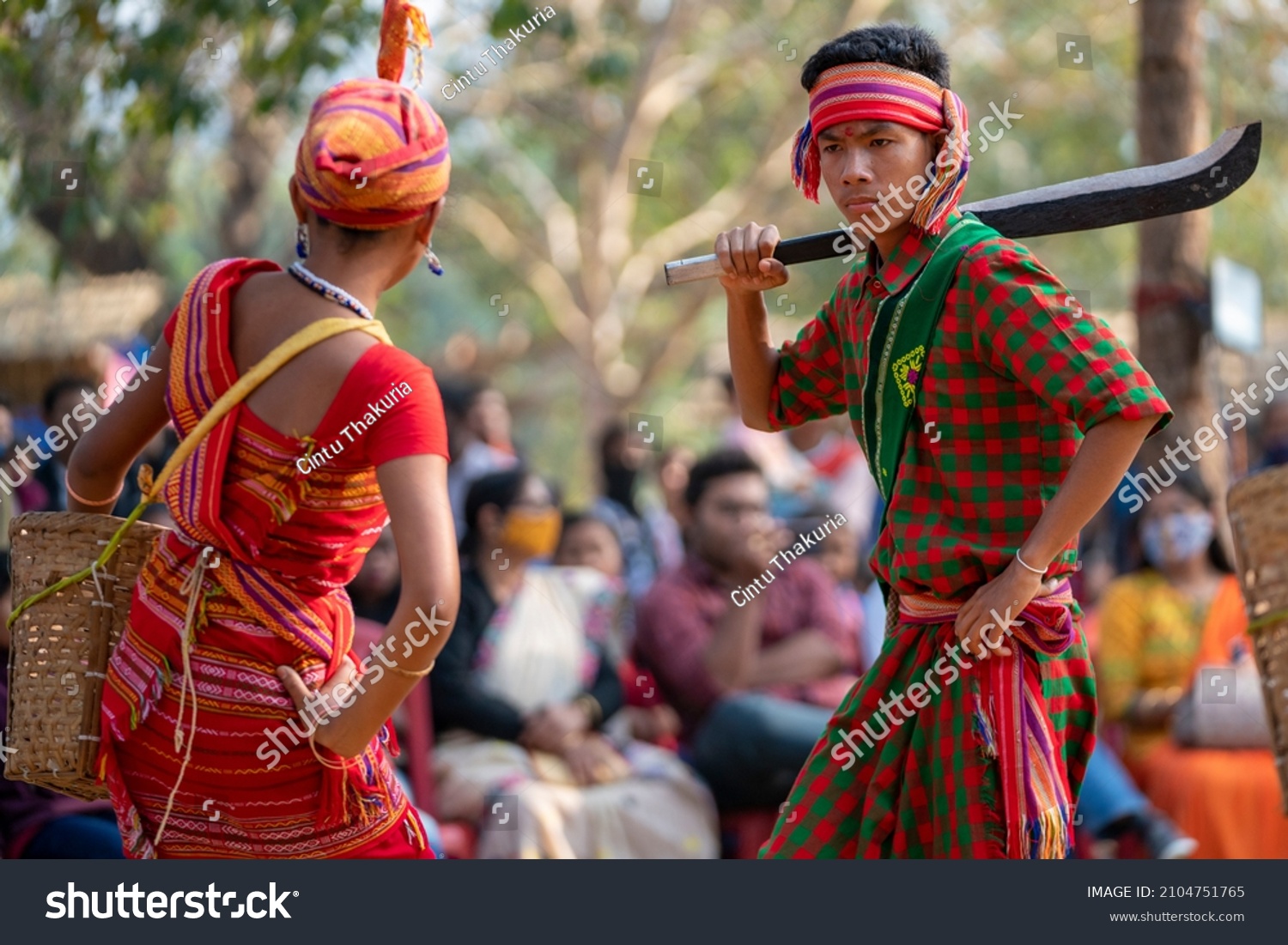 Rabha Folk Dance Assam Shoot Date Stock Photo (Edit Now) 2104751765