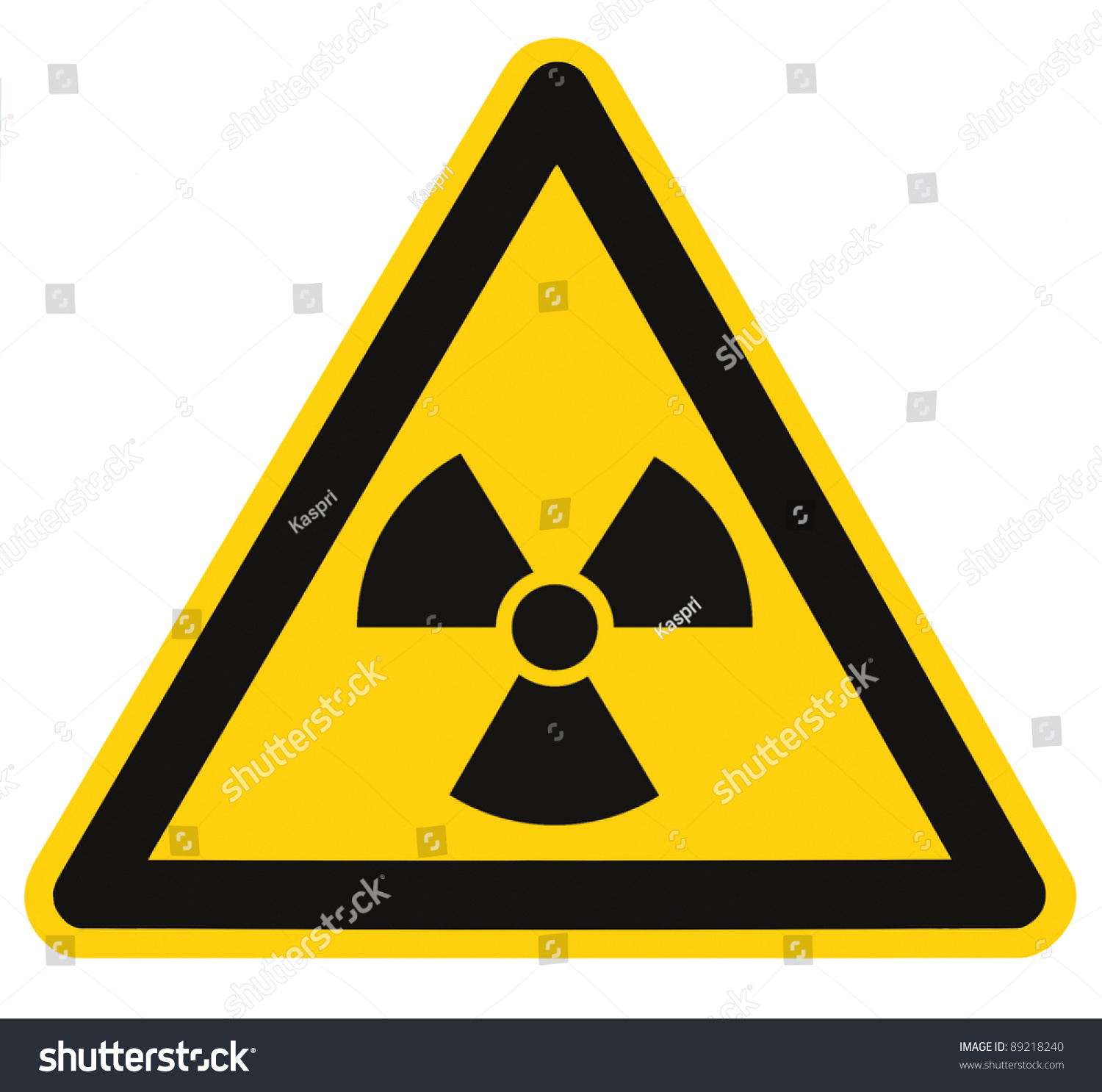 Radiation Hazard Symbol Sign Radhaz Threat Stock Photo 89218240 ...