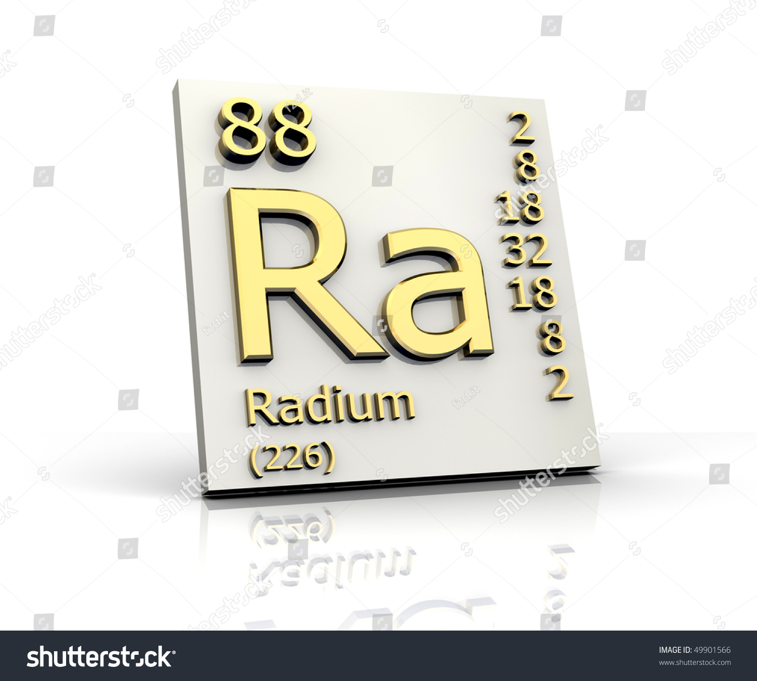 Radium Form Periodic Table Of Elements Stock Photo 49901566 : Shutterstock