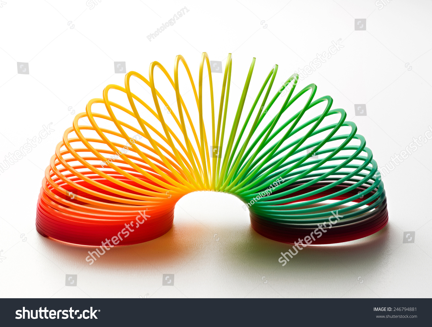 Rainbow Colored Wire Spiral Stock Photo 246794881 : Shutterstock