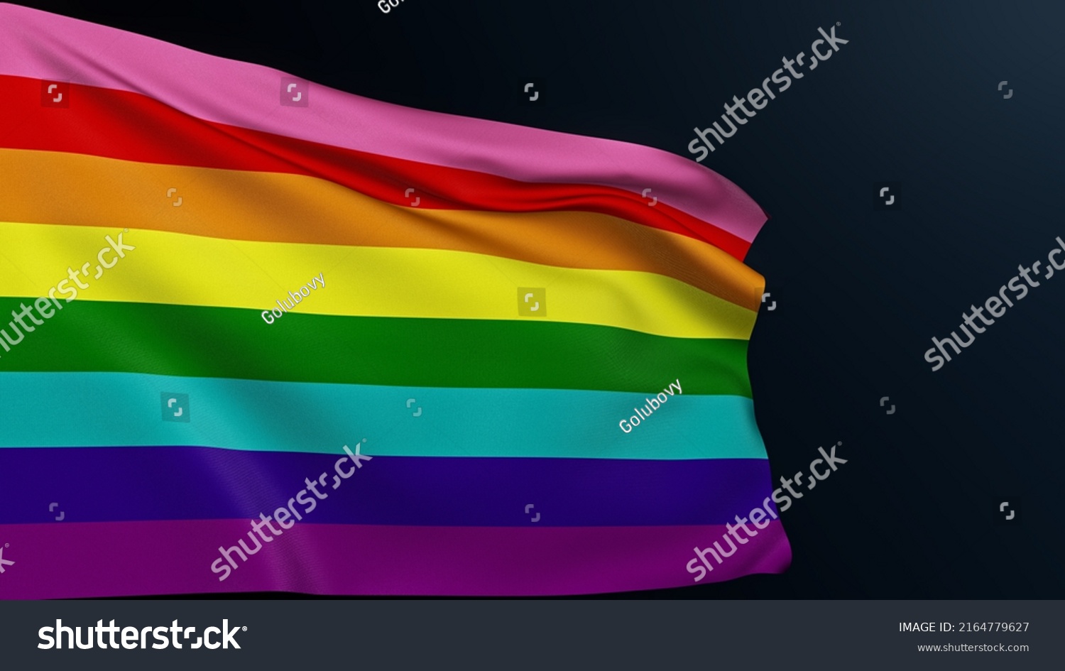 Rainbow Flag Lgbt Pride Gay Day Stock Illustration 2164779627