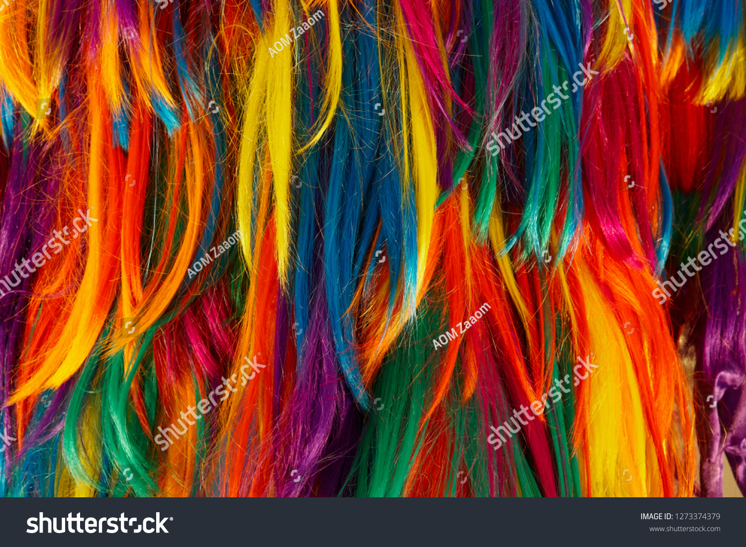 Rainbow Hair Color Background Stock Photo Edit Now 1273374379