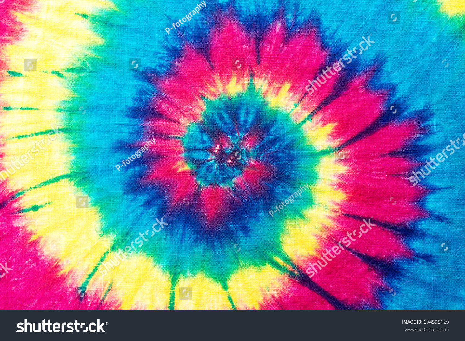 Rainbow Spiral Tie Dye Pattern Abstract Stock Illustration 684598129 ...