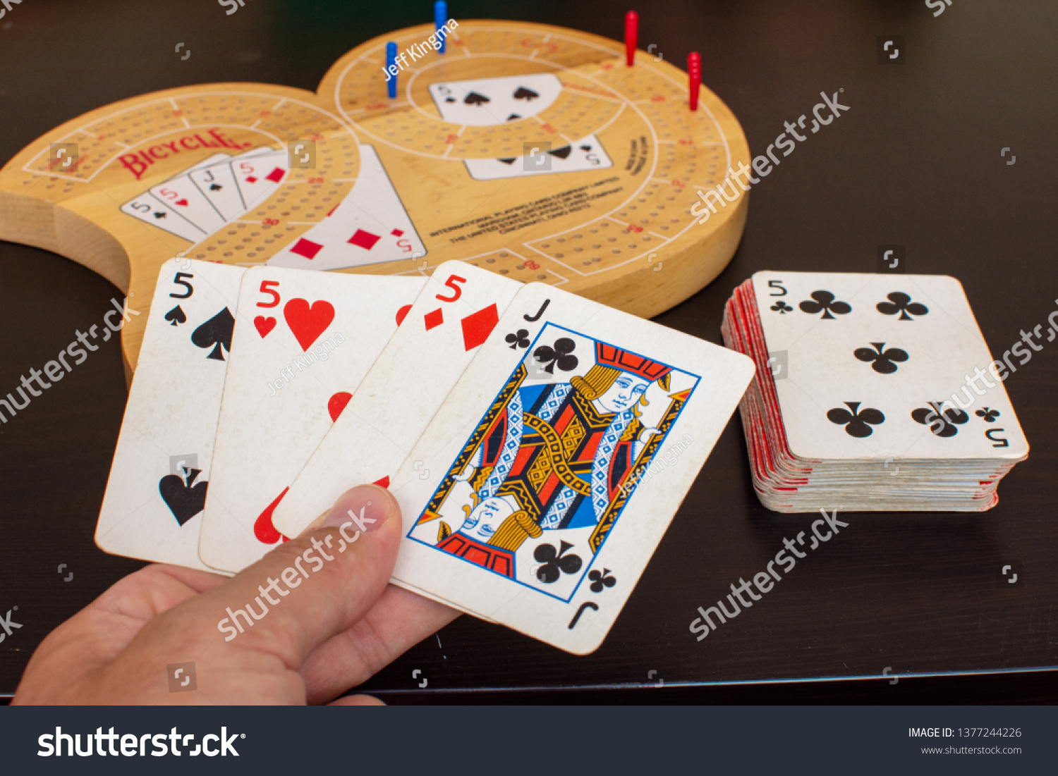 Rak Rakuae 4202019 Player View Cribbage Stock Photo Edit Now