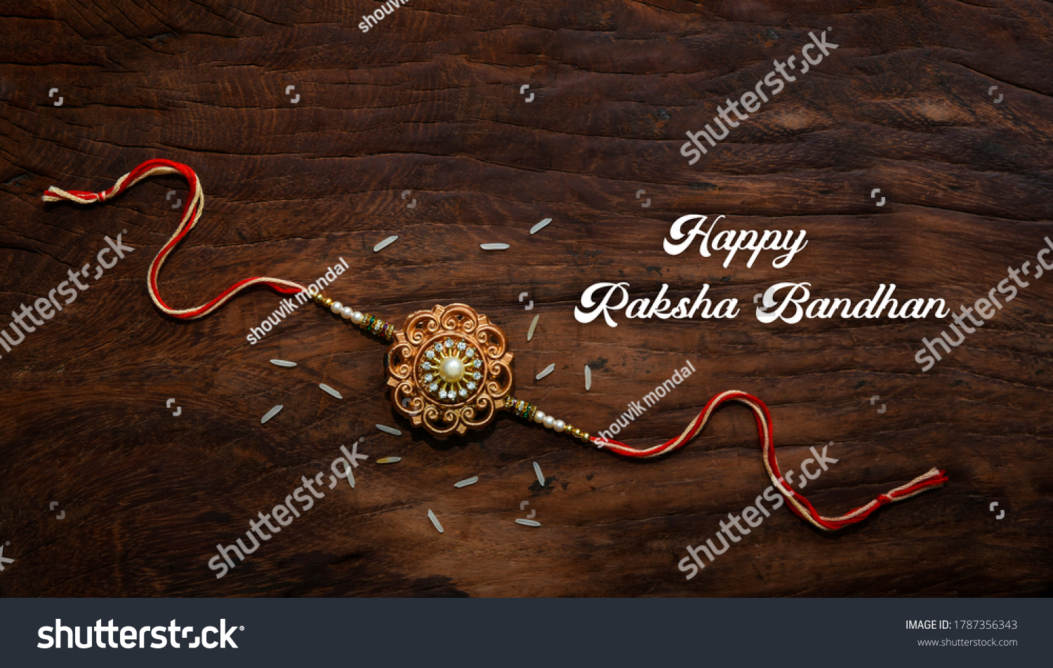 Rakhi Festival India Rakshabandhan Celebration Hindu Stock Photo