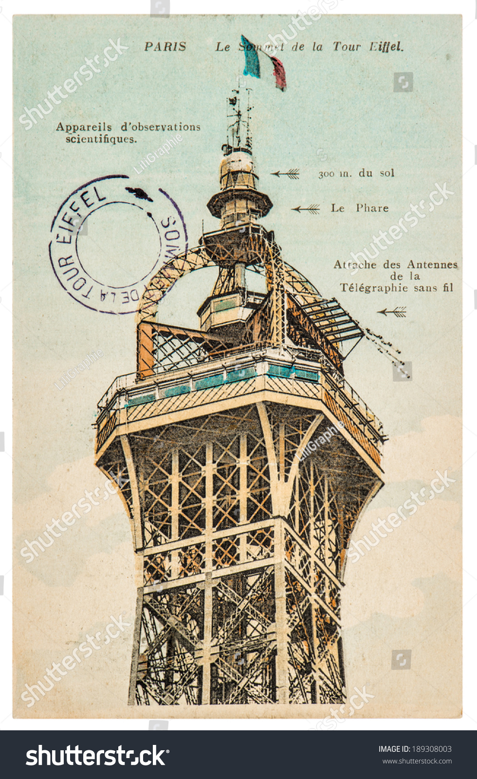 Charlie Chaplin Carte Postal Paris France Post Card Wall Clock Cabaret French