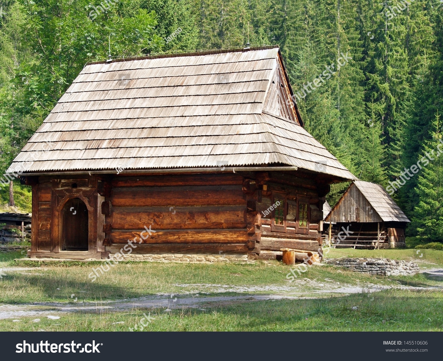 Rare Wooden Folk Houses Forests Openair Stock Photo Edit Now