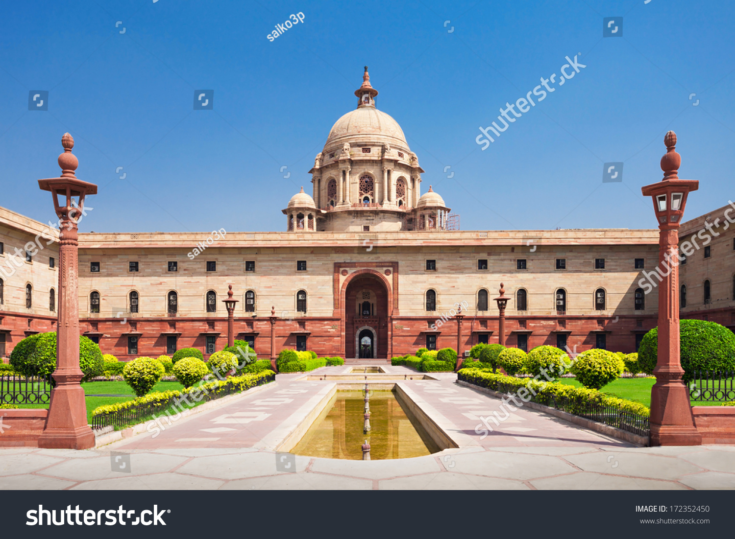 Rashtrapati Bhavan Official Home President India Stock Photo 172352450 ...