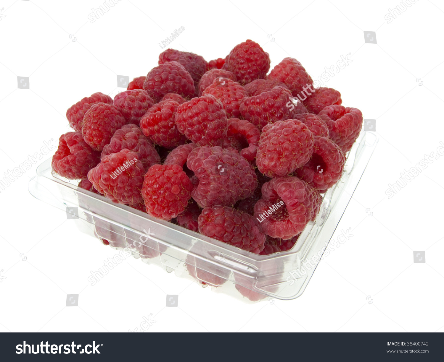 Raspberry Container Stock Photo 38400742 : Shutterstock