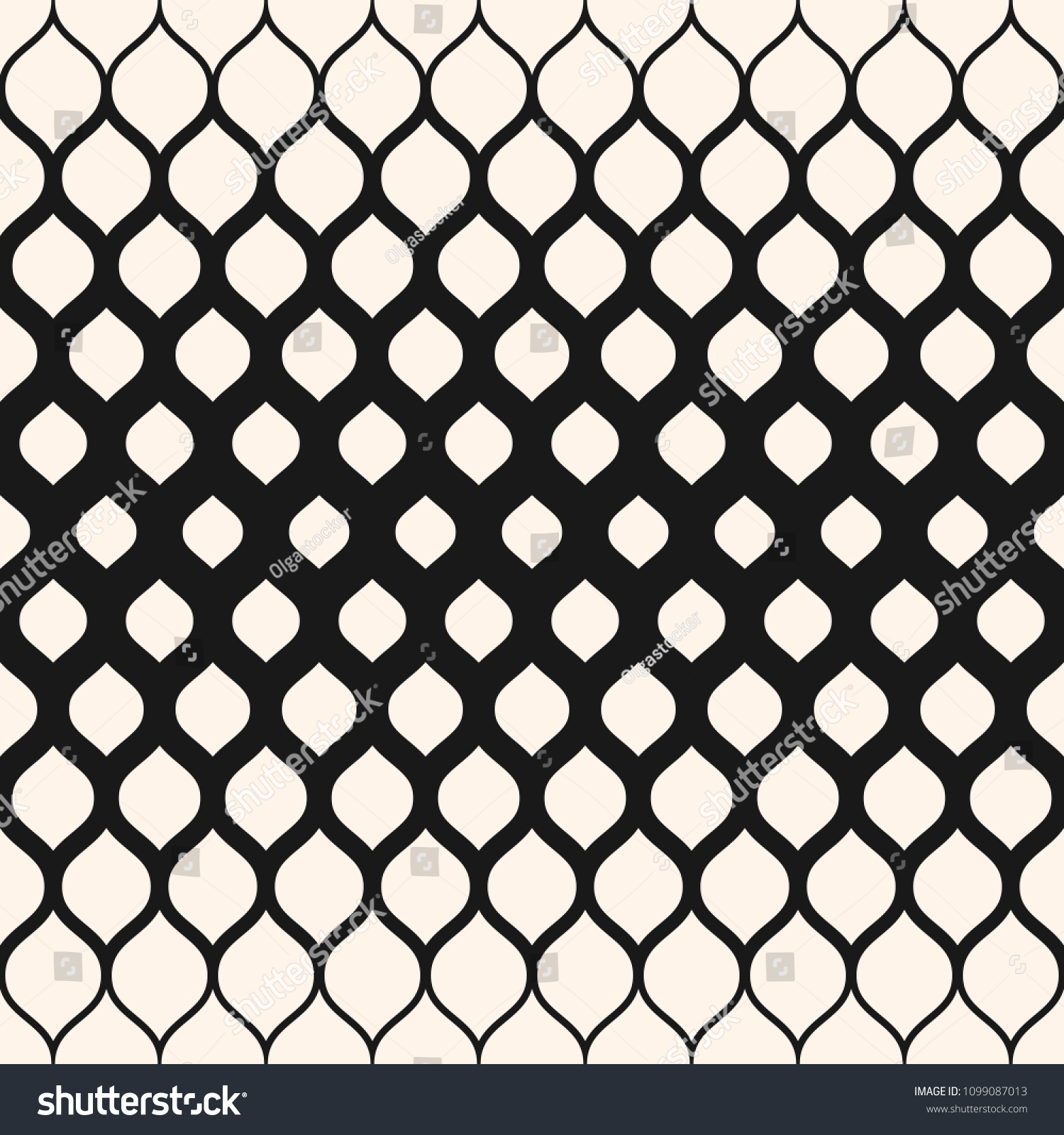 Raster Seamless Pattern Monochrome Background With Halftone Transition Effect, Vertical Raster Seamless Pattern Monochrome Background With Halftone Transition Effect, Vertical