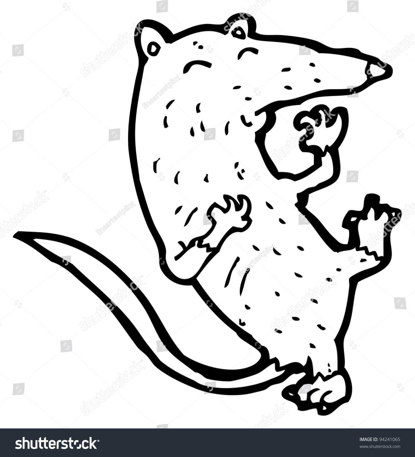 Rat Having Heart Attack Cartoon (Raster Version) Stock Photo 94241065 ...