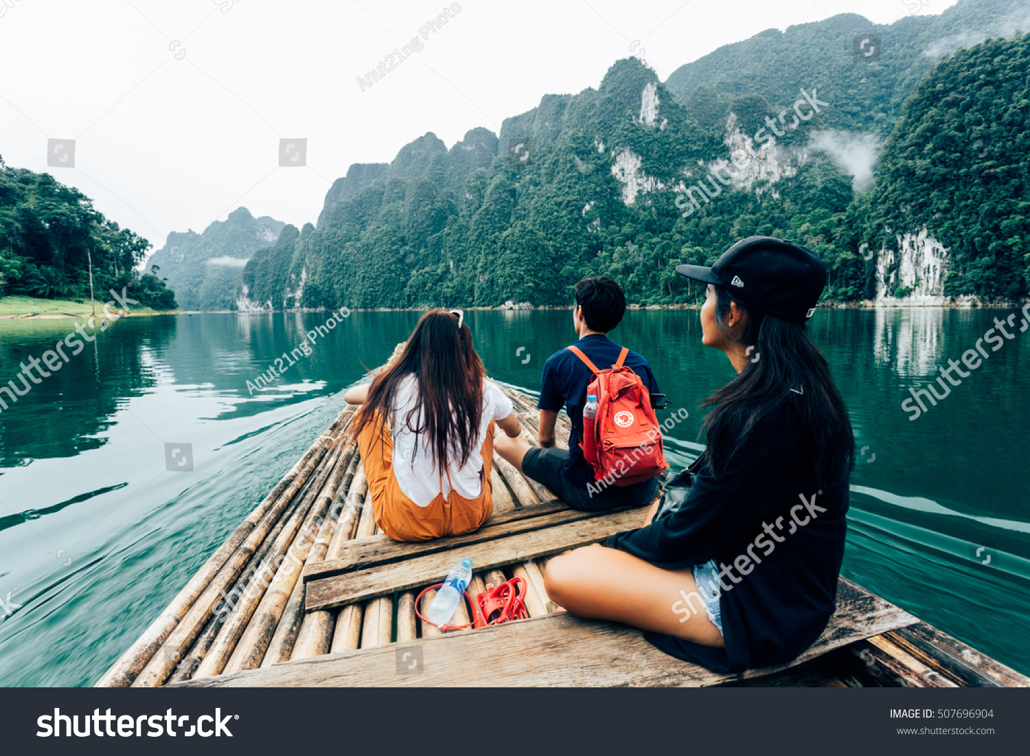 Ratchaprapha Dam Thailand June 272016 Tourists Stock Photo