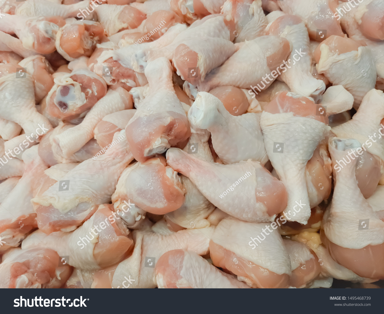 Raw Chicken Leg Food Background Stock Photo 1495468739 | Shutterstock