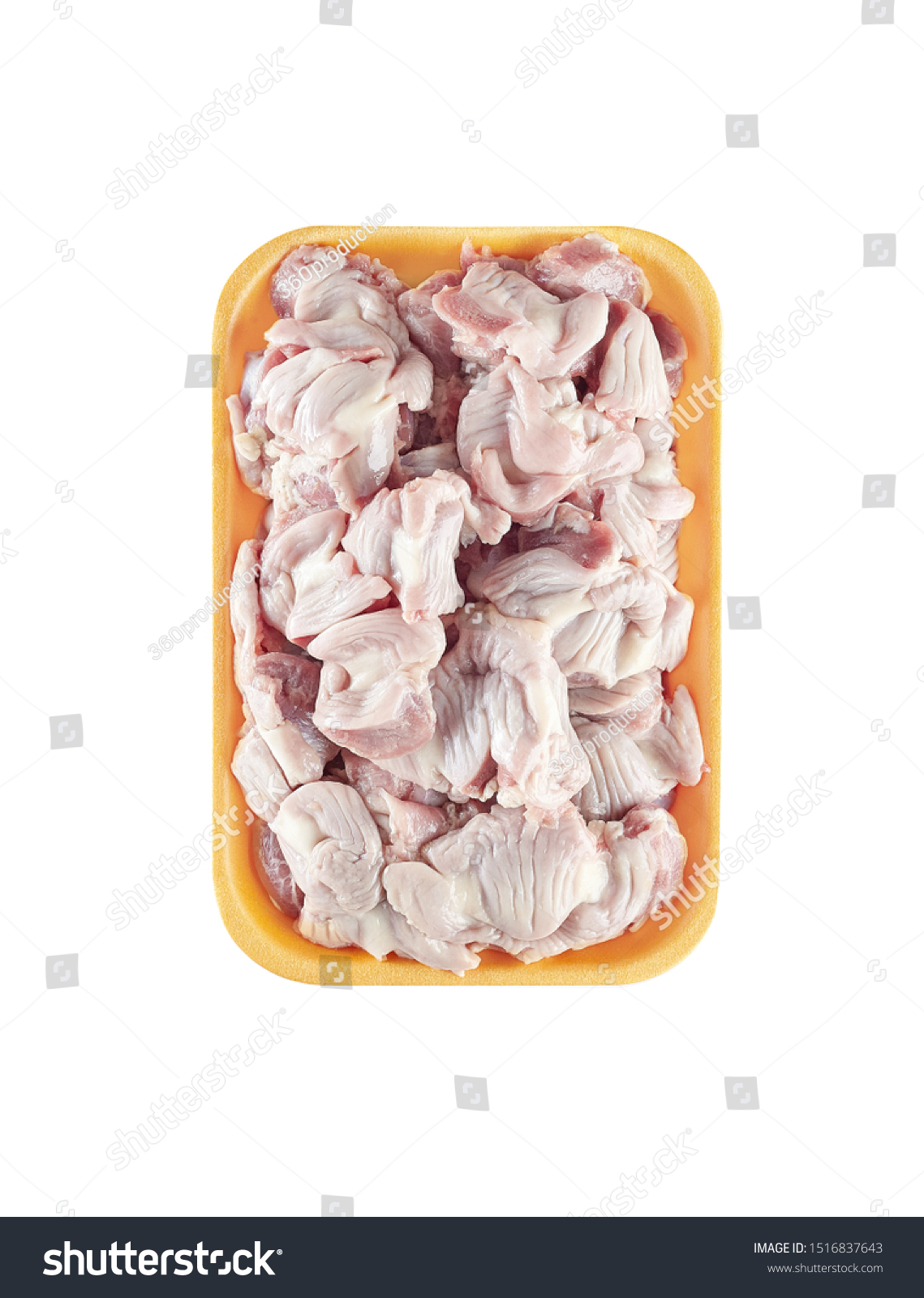 Download Raw Chicken Stomachs Yellow Plastic Tray Stock Photo Edit Now 1516837643 PSD Mockup Templates