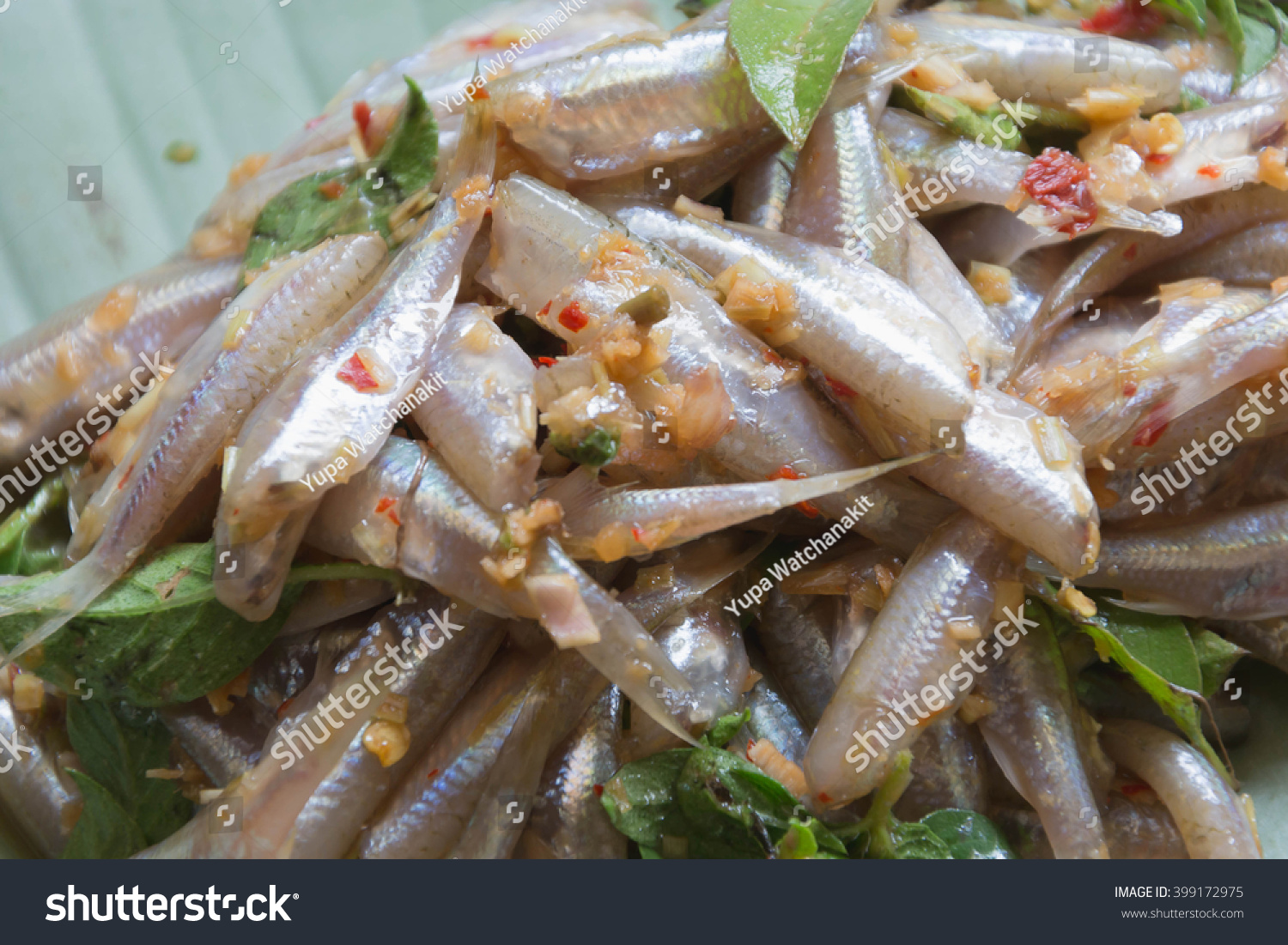 Raw Minnows Mix Thai Herb Chili Stock Photo 399172975 | Shutterstock