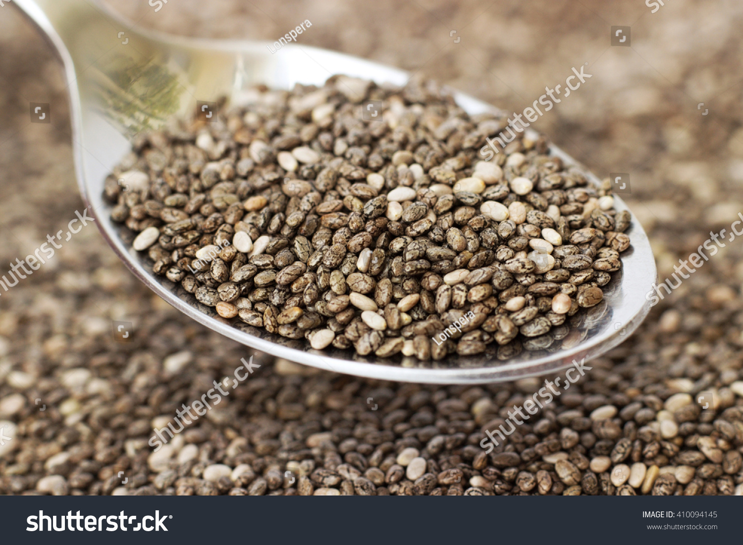 Raw Organic Black Chia Seeds Closeup Stock Photo 410094145 - Shutterstock