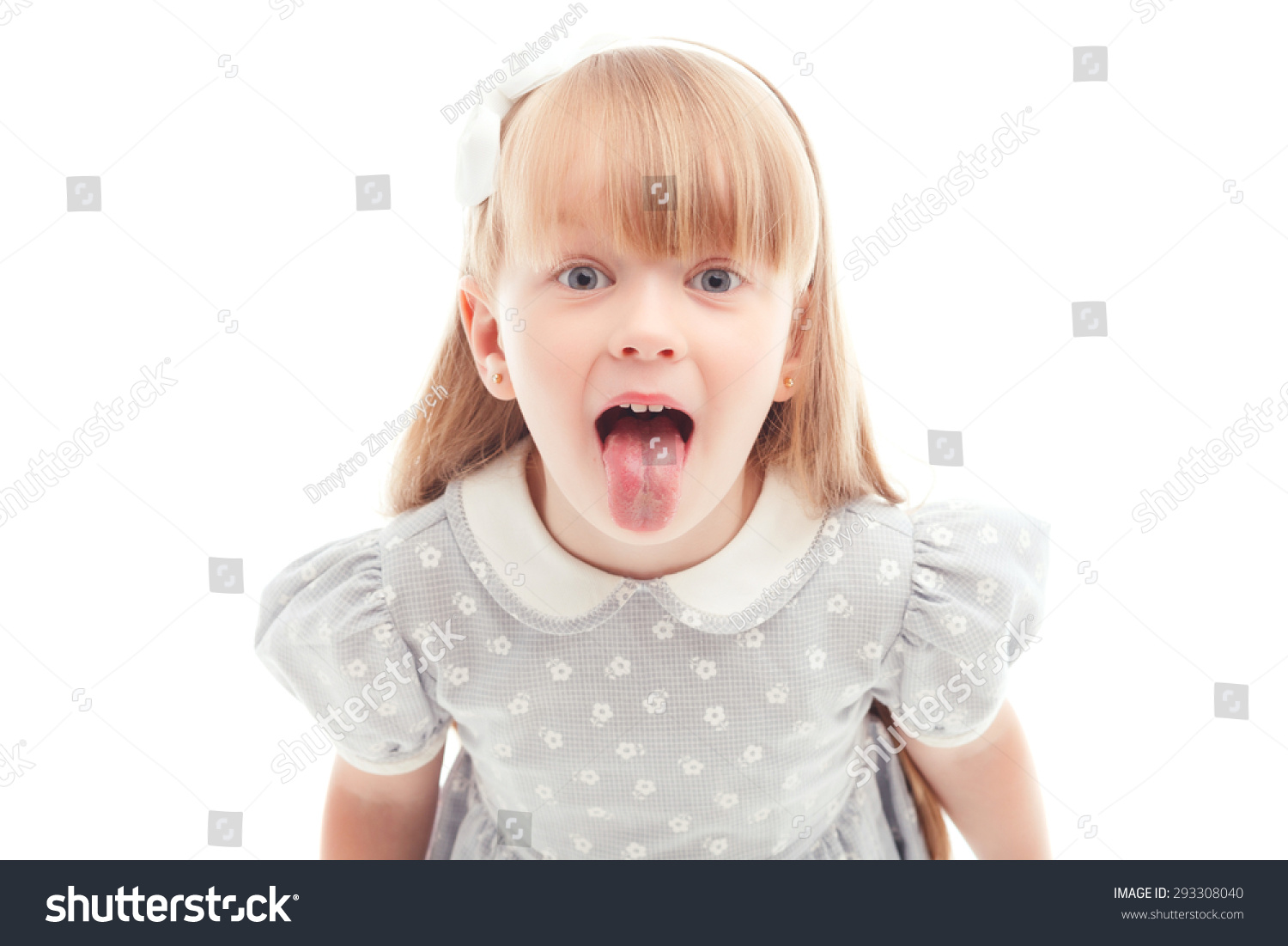 Real Emotions Nice Smiling Little Girl Stock Photo 293308040 | Shutterstock