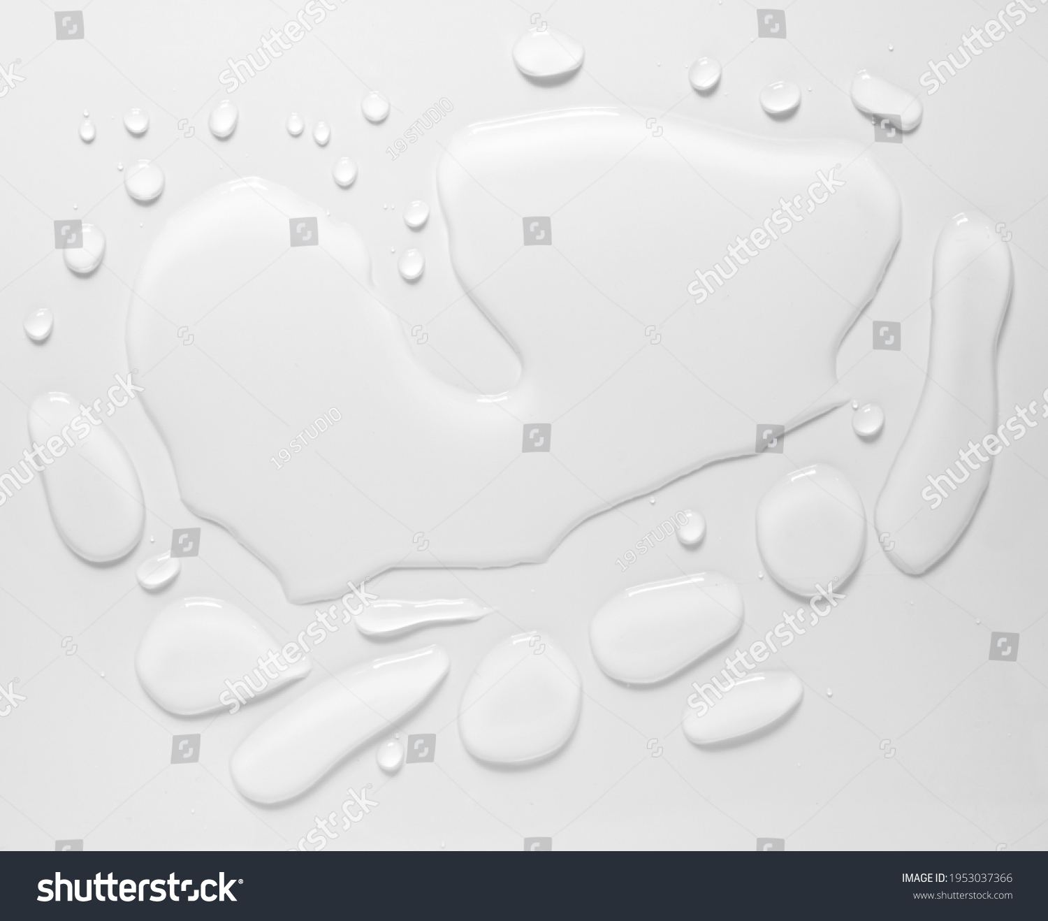 Real Image Top View Spilled Water Stock Photo 1953037366 | Shutterstock