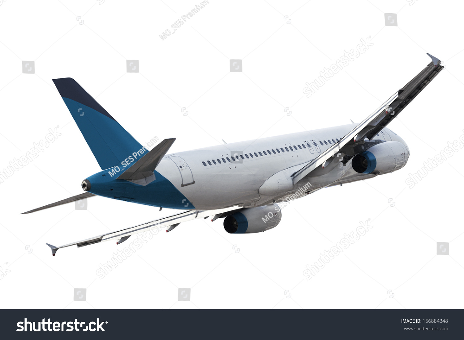 Real Jet Aircraft Isolated On White Background Stock Photo 156884348 ...