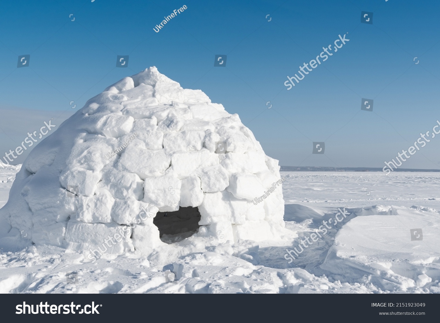 Real Snow Igloo House Winter Stock Photo 2151923049 | Shutterstock