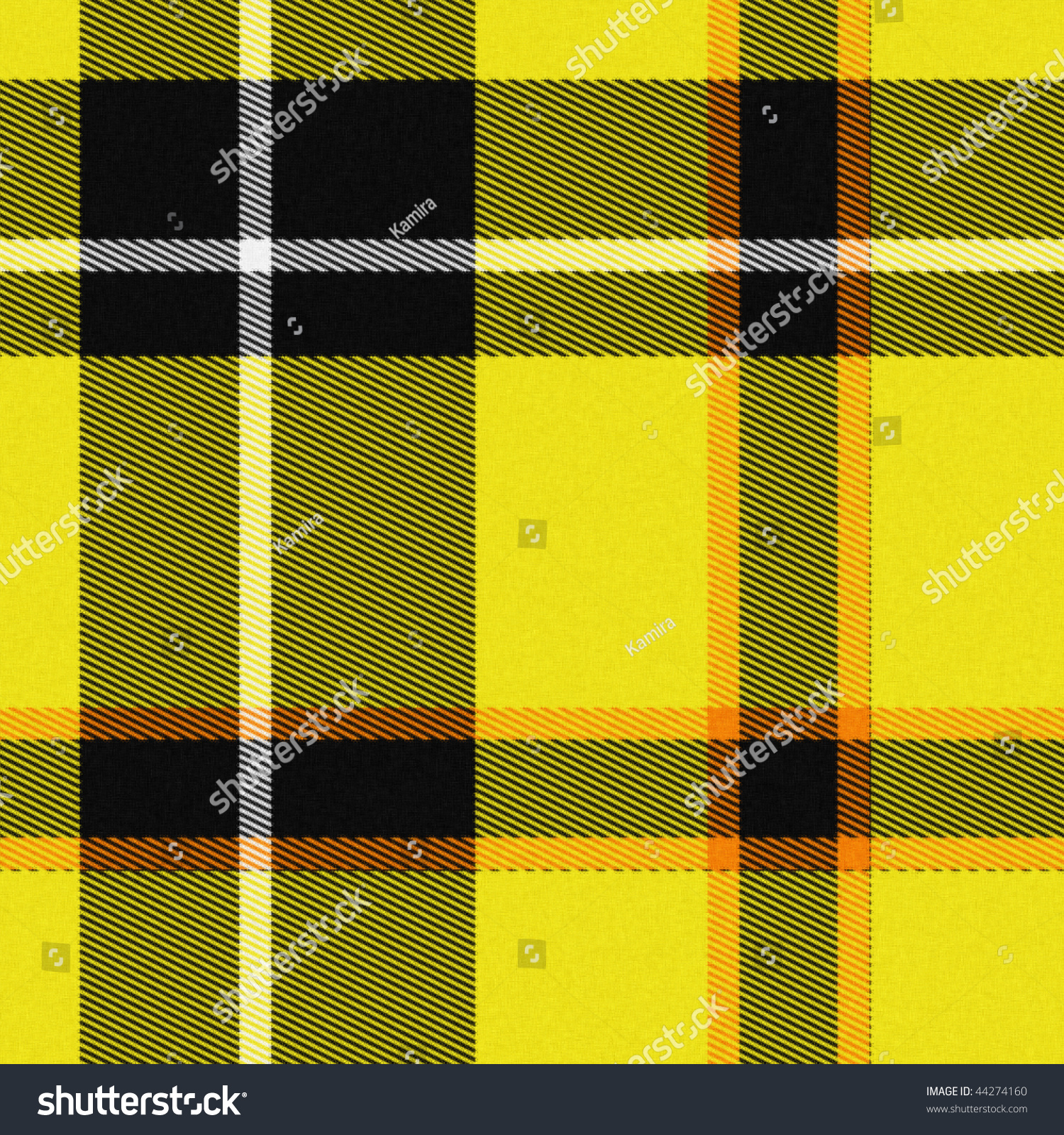 Realistic Tartan Plaid Texture Visible Threads Stock Illustration ...