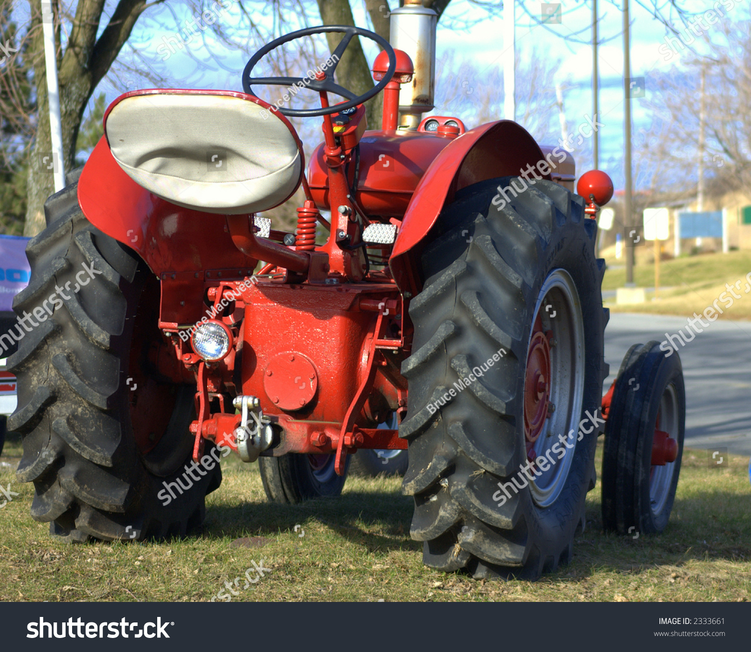 Rear View Of A Tractor. Stock Photo 2333661 : Shutterstock