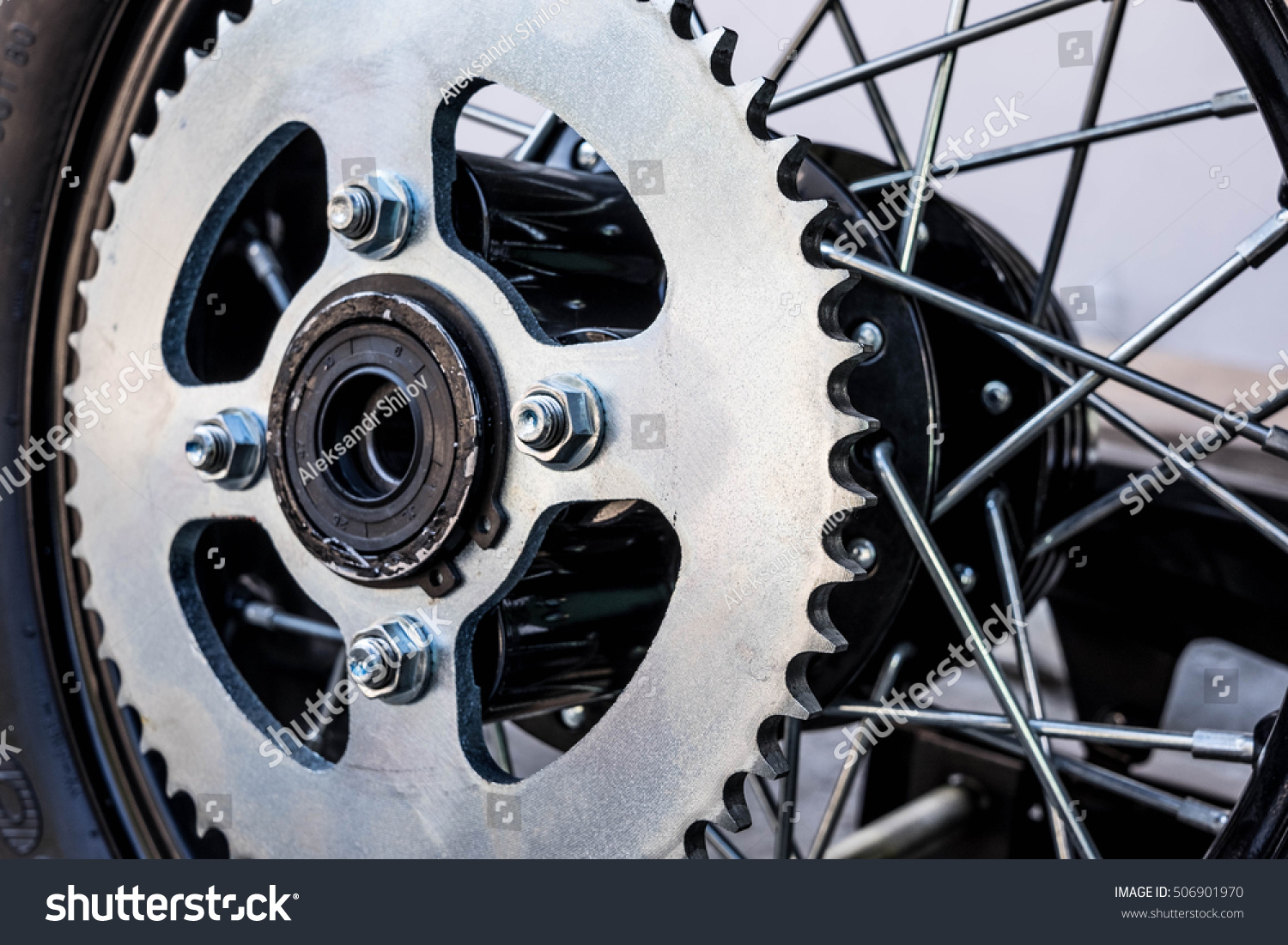 Rear Wheel Motorcycle Gear Wheel Stock Photo 506901970 | Shutterstock