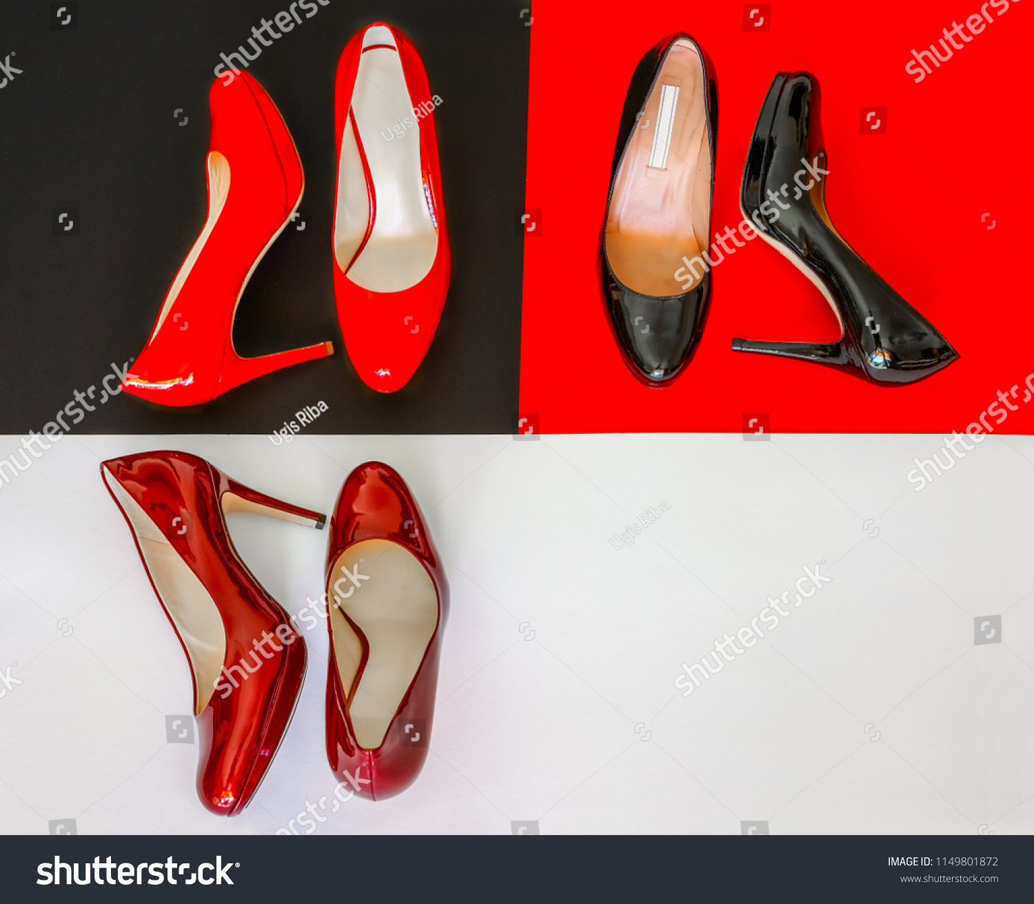 bright high heels