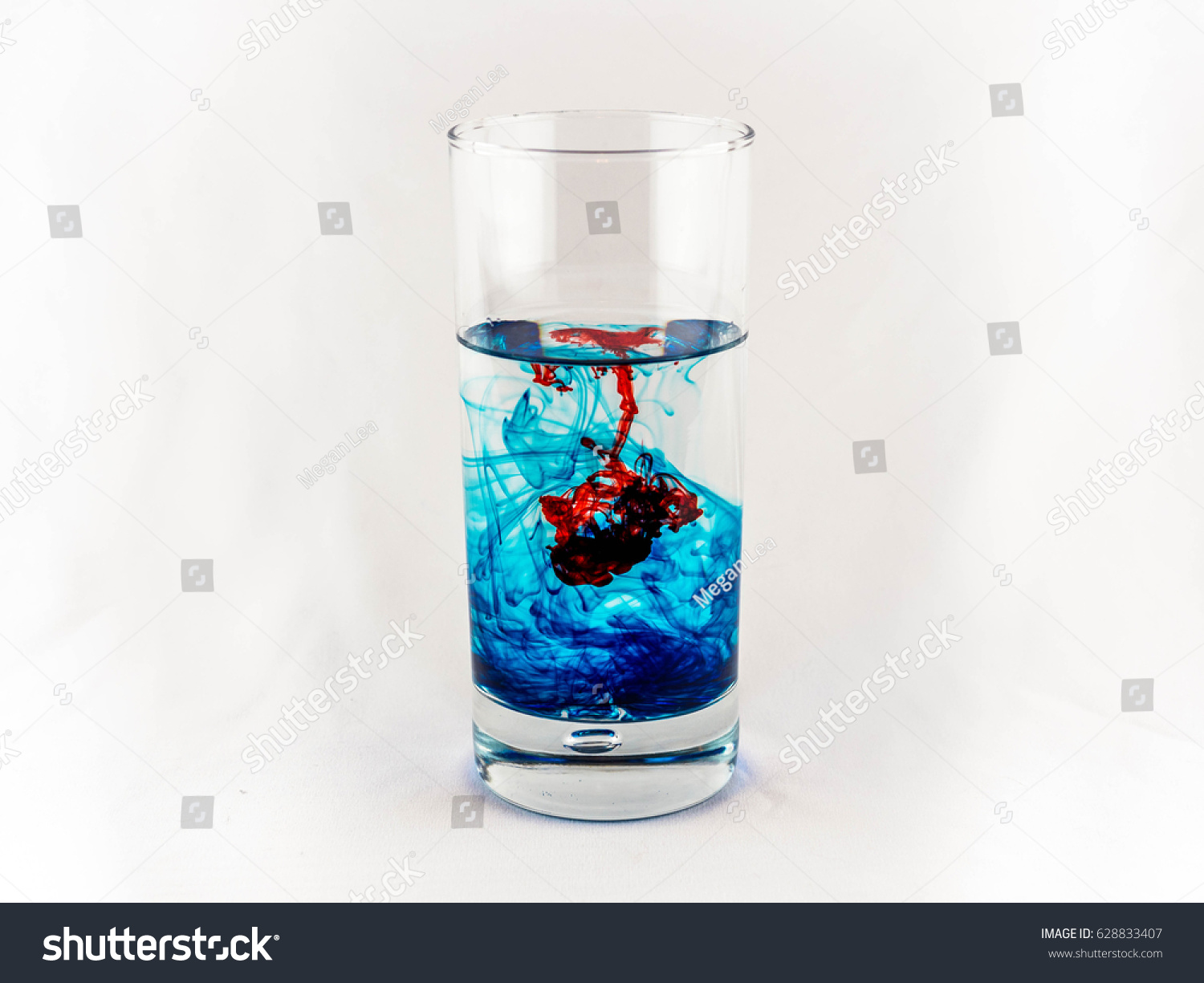 Red Blue Food Coloring Tall Glass Stock Photo (Safe to Use ... Red Blue Food Coloring Tall Glass Stock Photo (Safe to Use ...